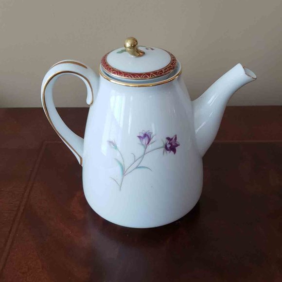 Vintage Noritake Canterbury Porcelain Teapot Small Floral - Picture 2 of 4